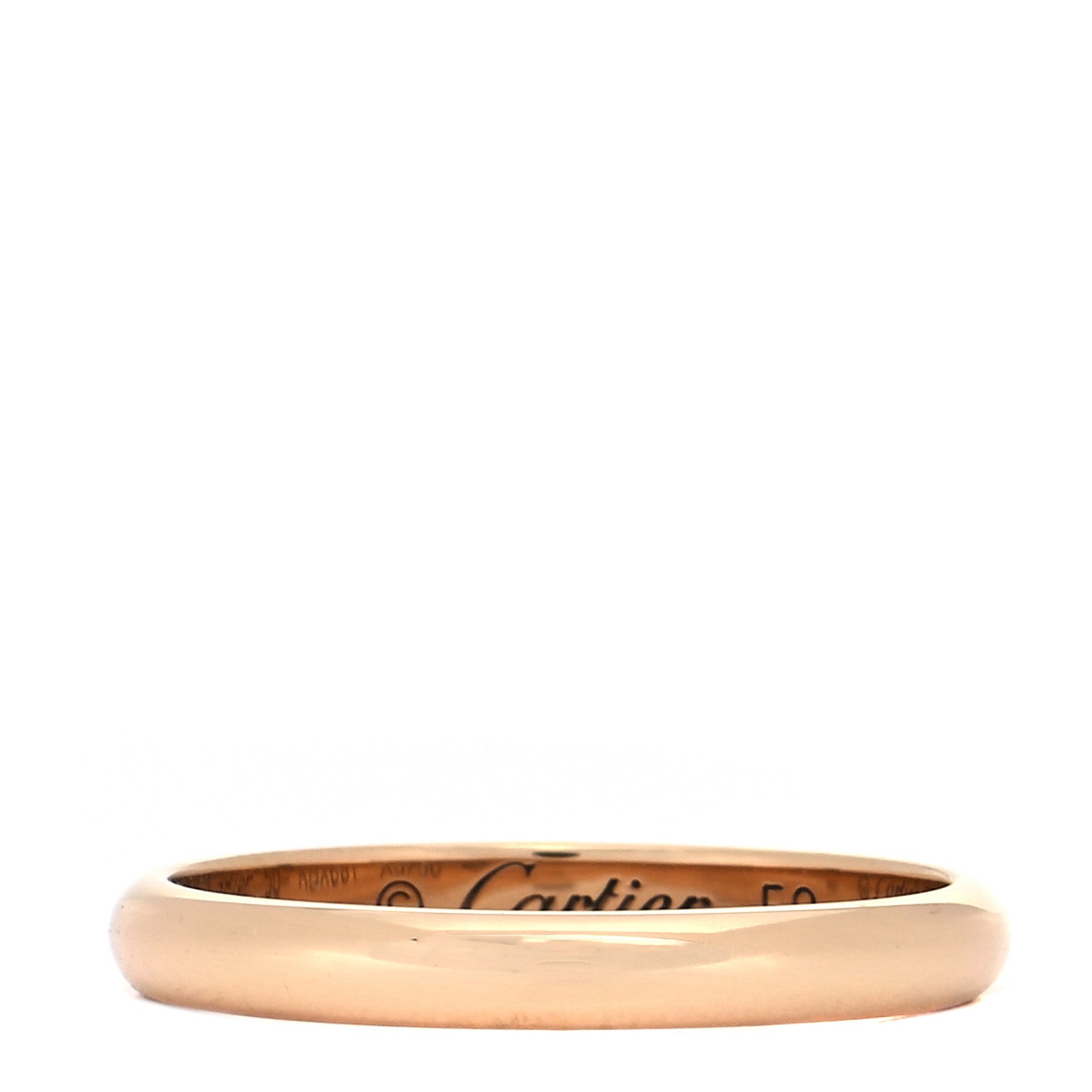 Cartier 18K Yellow Gold 2.5mm 1895 Wedding Band Ring 50 5.25 1 of 5