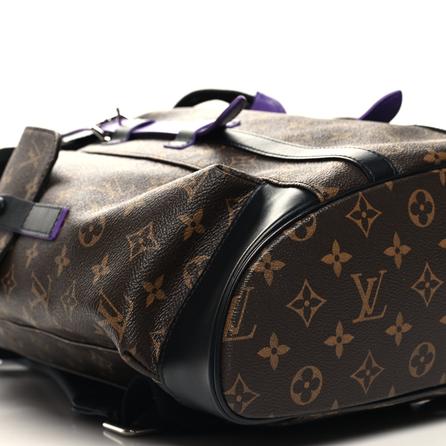 Monogram Macassar Christopher MM Backpack Purple
