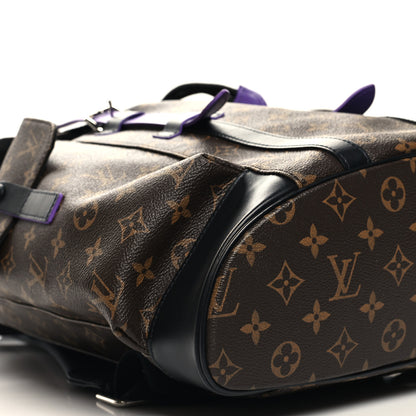Louis Vuitton Monogram Macassar Christopher MM Backpack Purple 8 of 10
