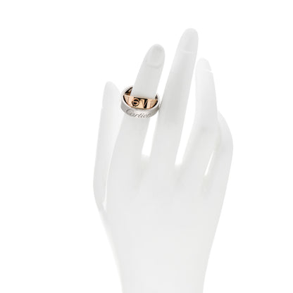 Cartier 18K White Pink Gold 5.5mm Astro LOVE Ring 51 5.75 2 of 7