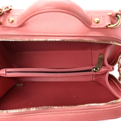 Chanel Caviar Quilted Medium CC Filigree Vanity Case Pink 5 of 13