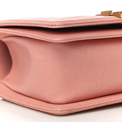 Chanel Caviar Quilted Small Boy Flap Light Pink 9 of 10