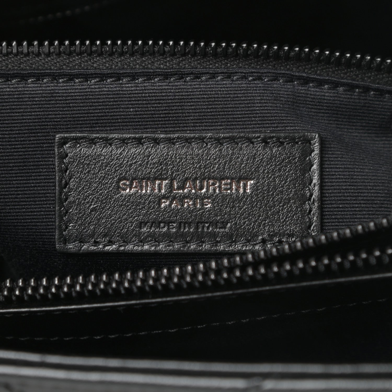 Saint Laurent Calfskin Y Quilted Monogram Medium Loulou Chain Satchel Black 6 of 10