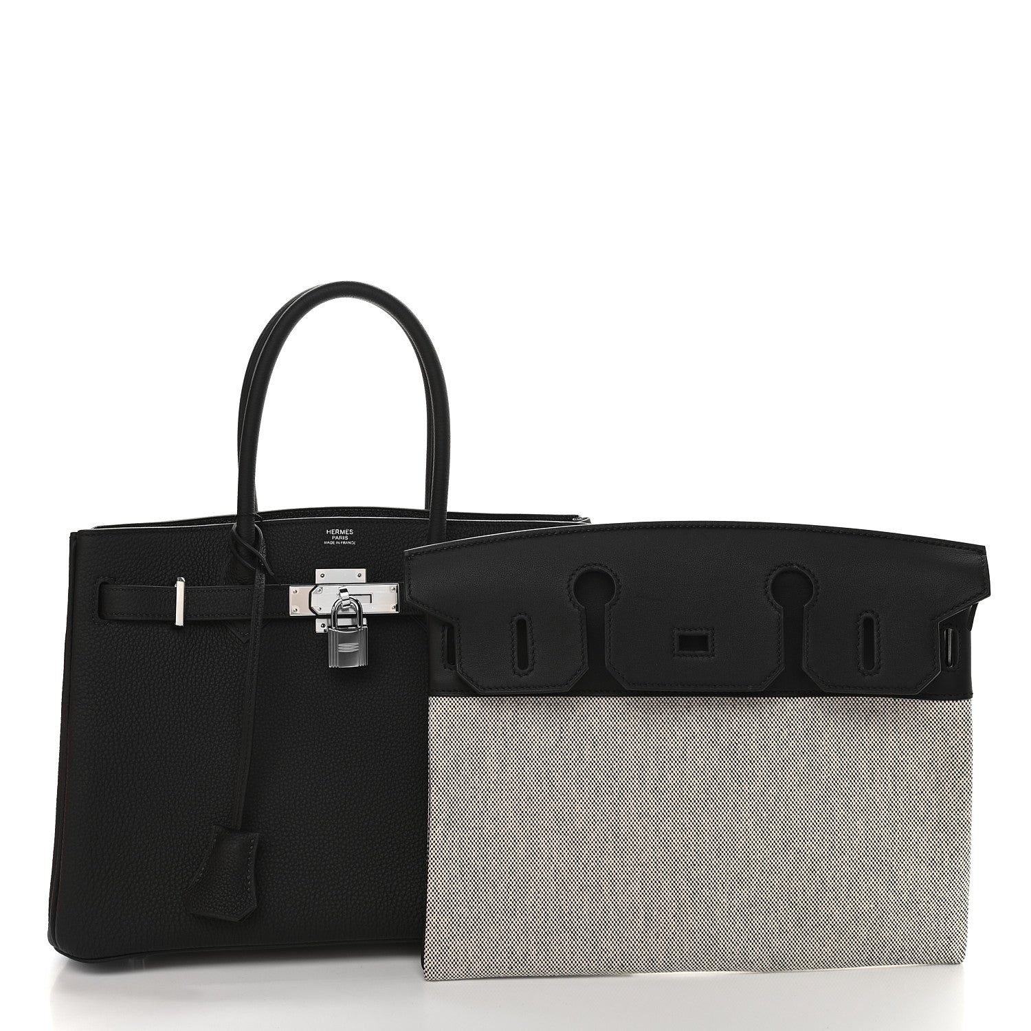 Hermes Togo Swift Canvas 3 in 1 Birkin 30 Black 13 of 13