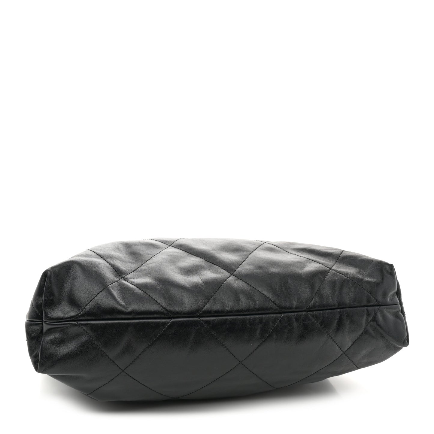 Shiny Calfskin Quilted Chanel 22 Black