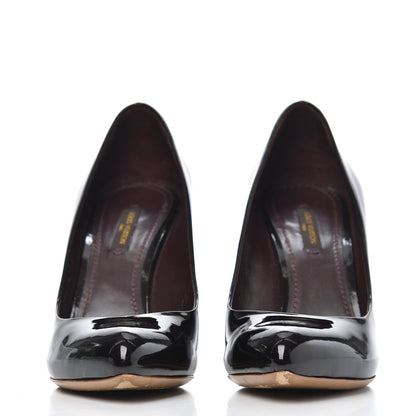 Louis Vuitton Patent Calfskin Oh Really Pumps 36.5 Amarante 2 of 15