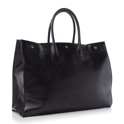 Saint Laurent Vitello Rive Gauche Large Tote Black 3 of 9