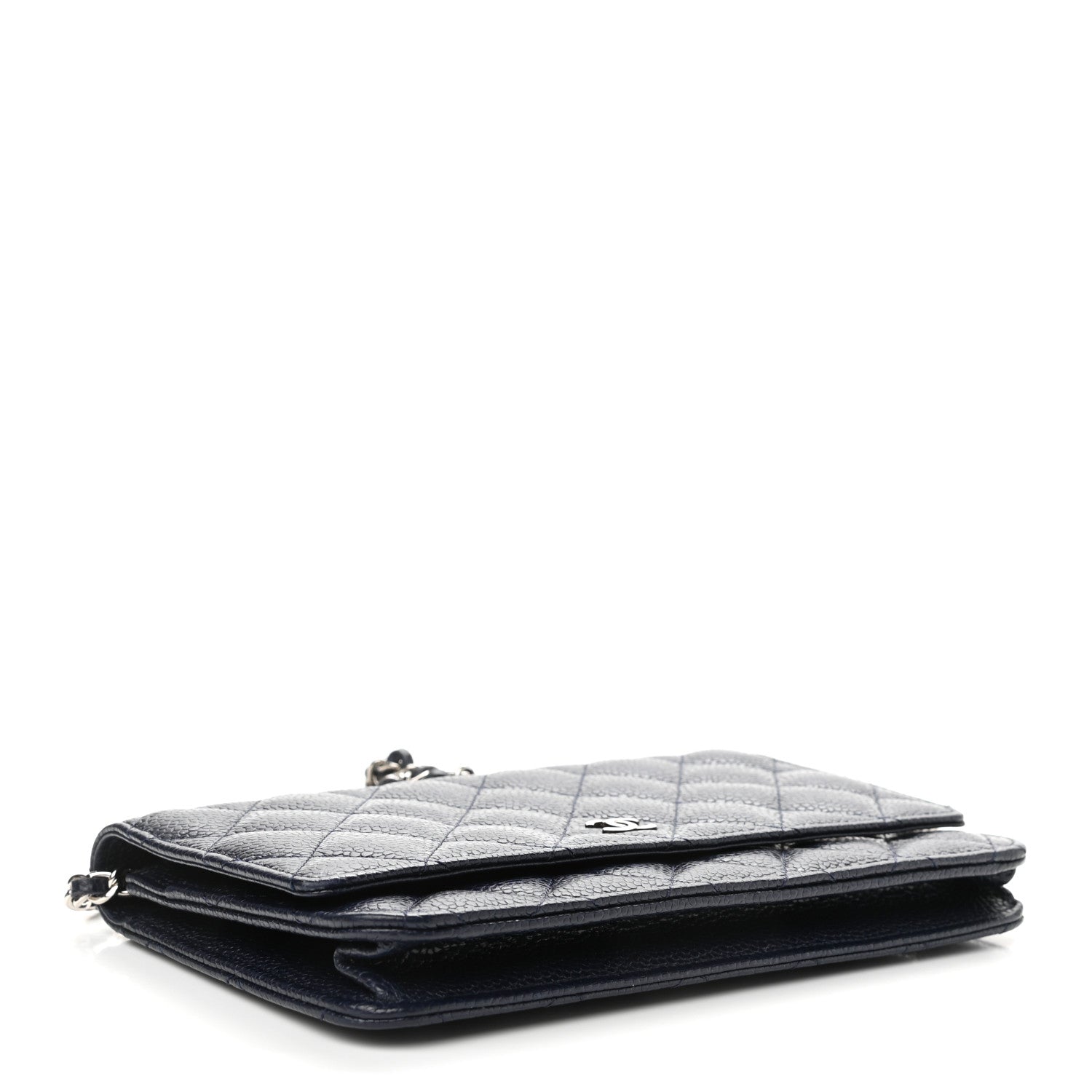 Chanel Caviar Quilted Wallet On Chain WOC Navy 4 of 14