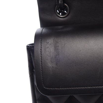 Chanel Lambskin Quilted Jumbo Double Flap Black 13 of 16