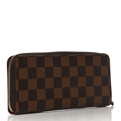 Louis Vuitton Damier Ebene Clemence Wallet Cherry 3 of 11