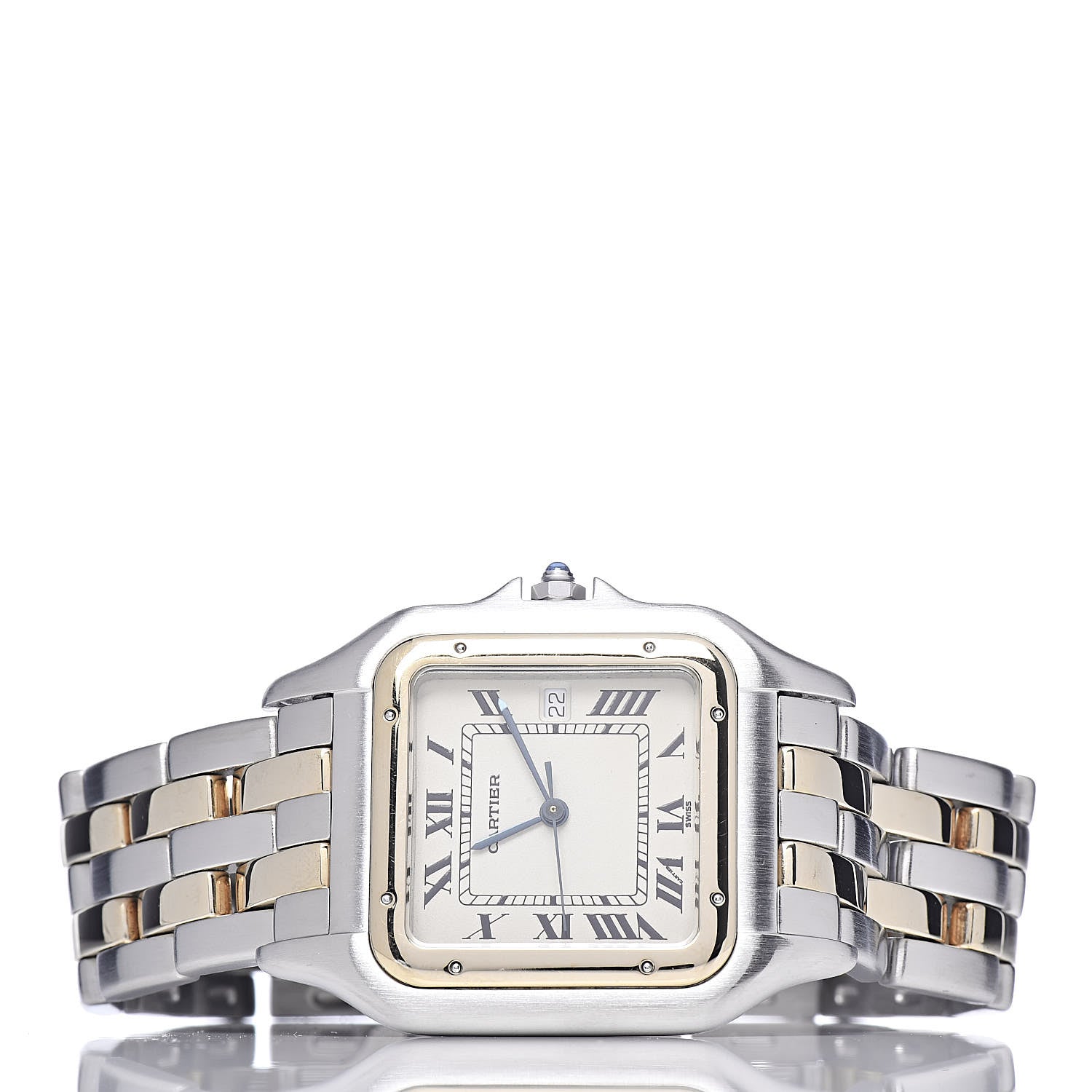 Cartier Stainless Steel 18K Yellow Gold 29mm Panthere Quartz Watch 3 of 6
