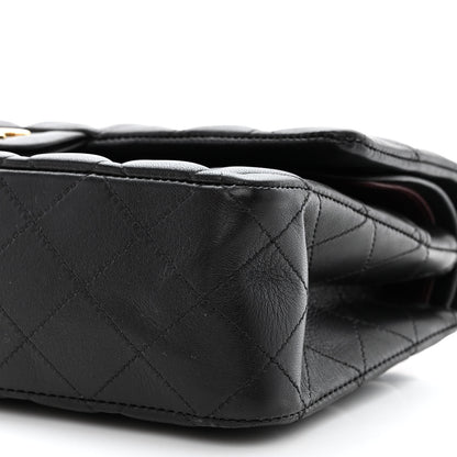 Chanel Lambskin Quilted Medium Double Flap Black 10 of 13