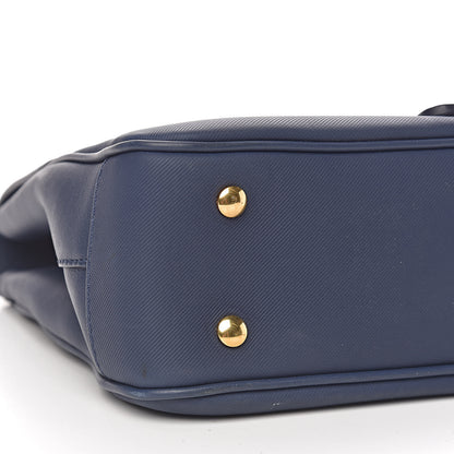 Burberry Trench Calfskin Medium DK88 Top Handle Bag Ink Blue 8 of 10