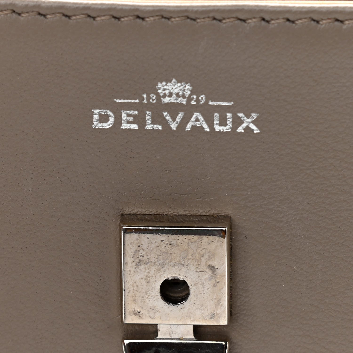 Delvaux Smooth Calfskin Mini Tempete Satchel Camaieux Tourterelle 7 of 13