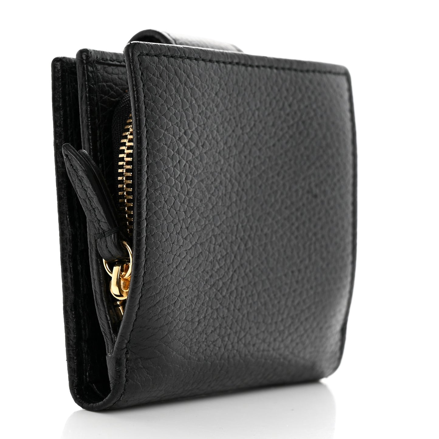 Dollar Calfskin GG Marmont French Wallet Black