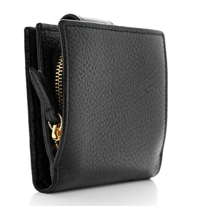 Gucci Dollar Calfskin GG Marmont French Wallet Black 3 of 10