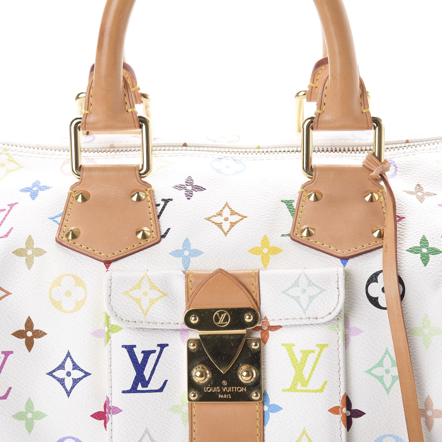 Louis Vuitton Monogram Multicolor Speedy 30 White 22 of 23