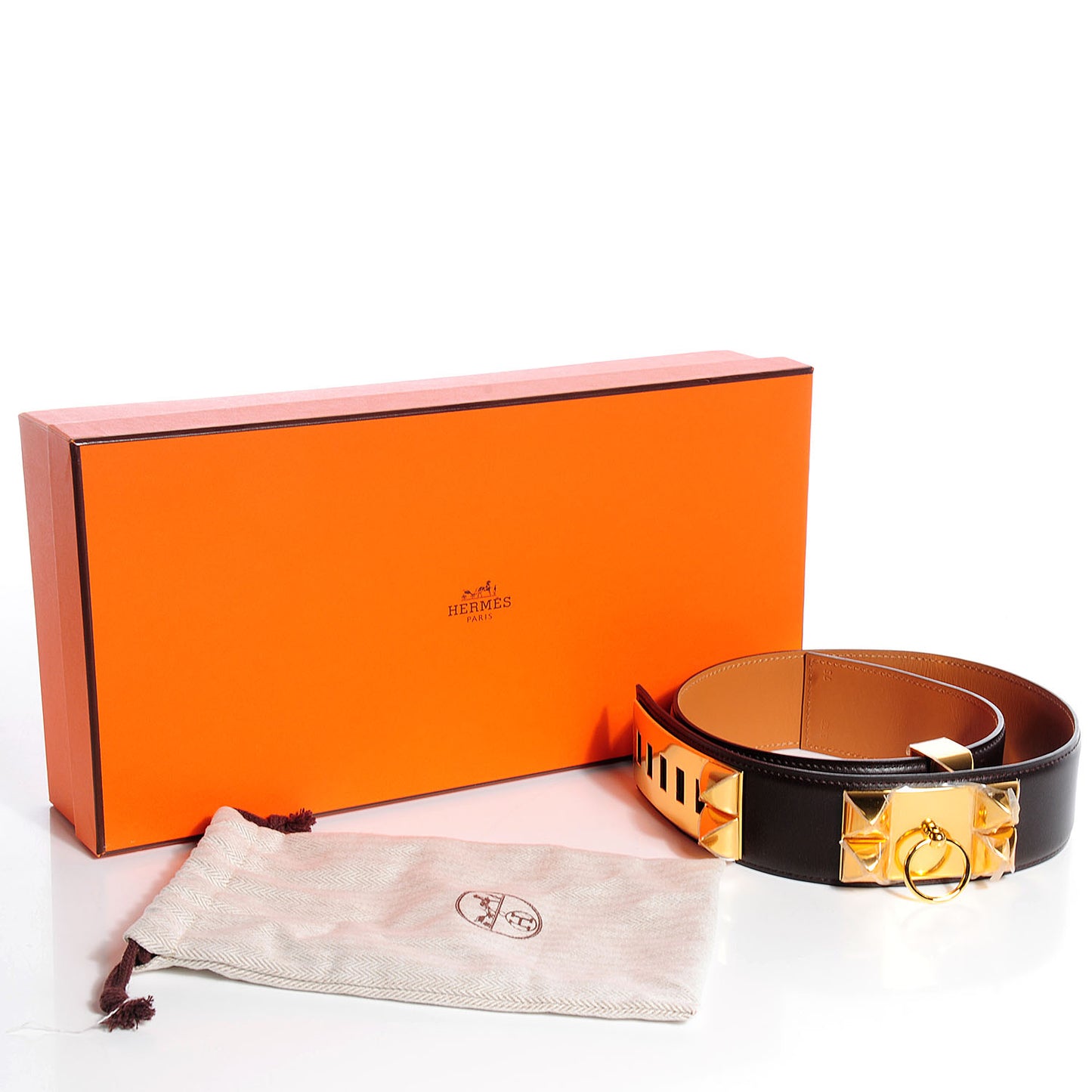 Box Collier De Chien CDC Belt 75 Chocolate