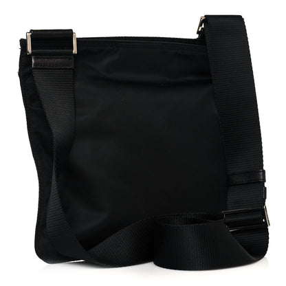 Prada Nylon Vela Flat Messenger Bag Black 3 of 10