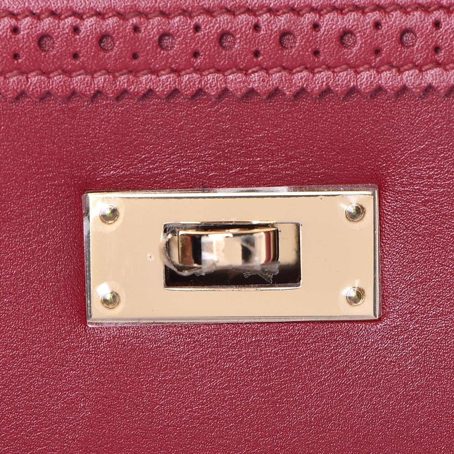 Hermes Tadelakt Ghillies Kelly 32 Rubis 35 of 39