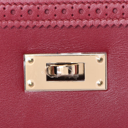 Hermes Tadelakt Ghillies Kelly 32 Rubis 35 of 39