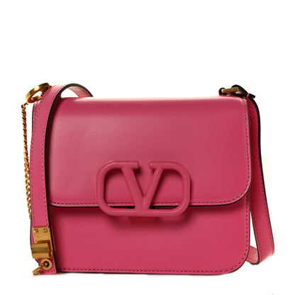 Valentino Garavani Smooth Calfskin Small VSling Shoulder Bag Fuchsia 1 of 7