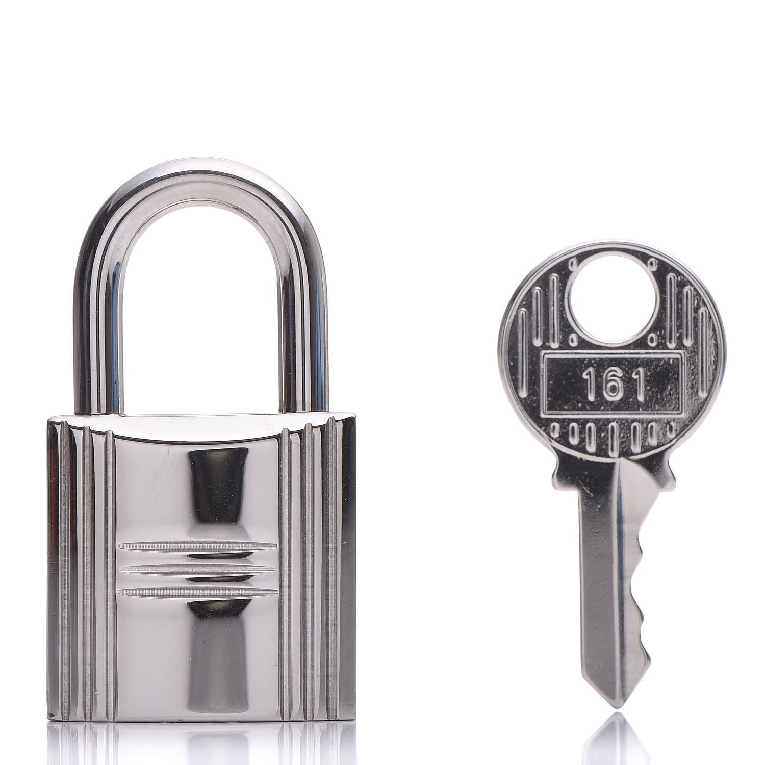 Hermes Palladium Cadena Lock and Key Set 1 of 7