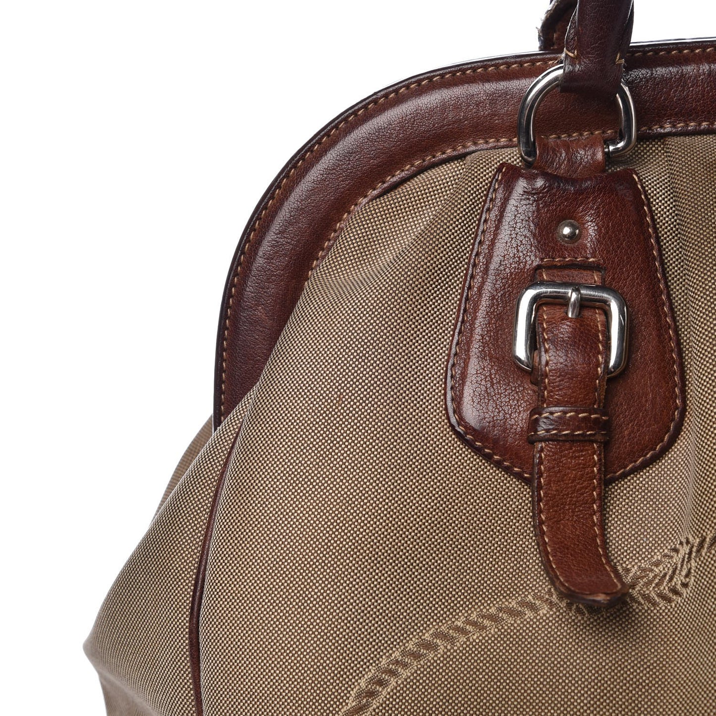 Jacquard Logo Frame Brown