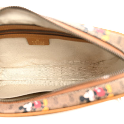 Gucci X DISNEY Mini Vintage GG Supreme Monogram Mickey Mouse Small Belt Bag 85 34 Beige Vintage Sun Oil 5 of 10