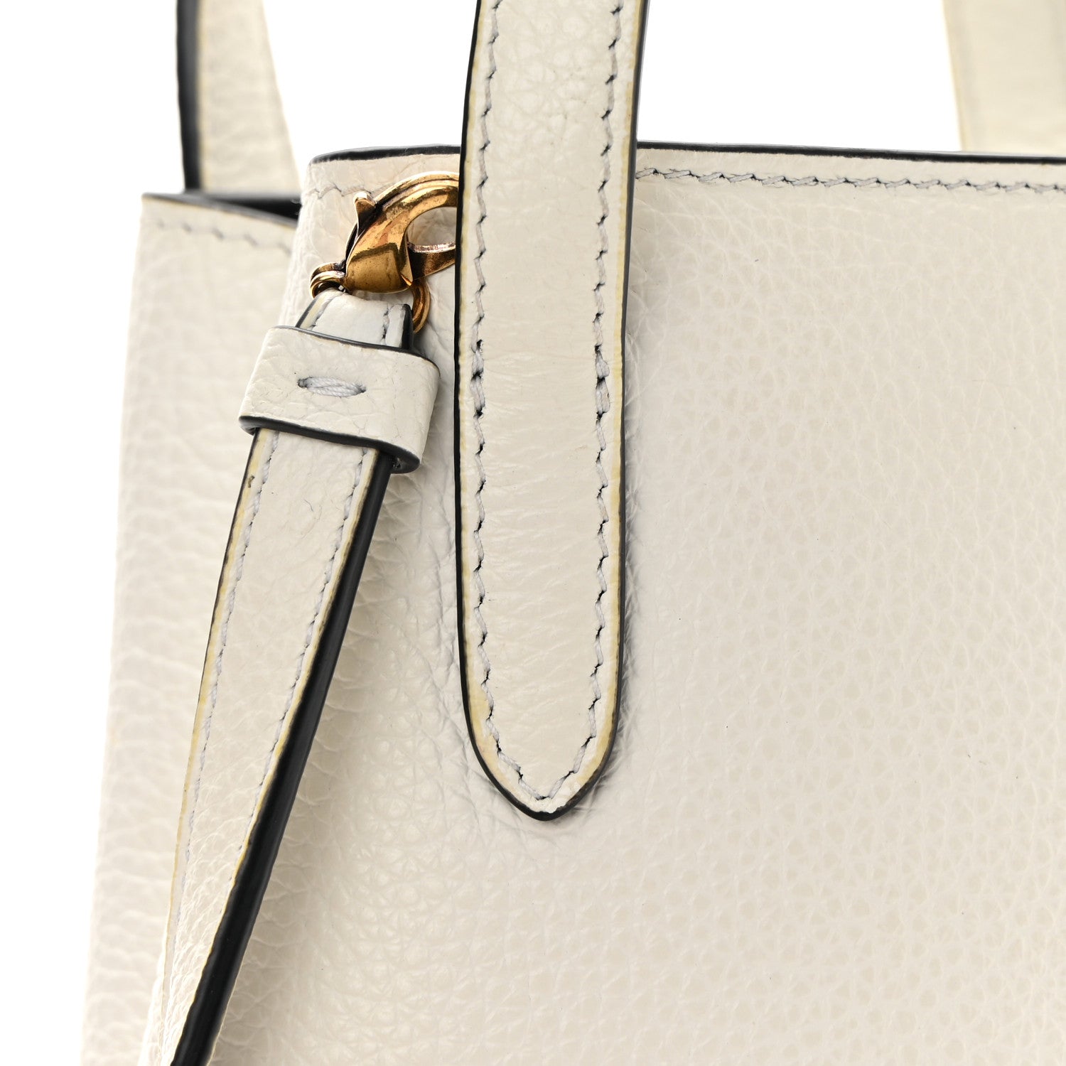 Salvatore Ferragamo Tumbled Calfskin Gancini Mini Bag White 10 of 13