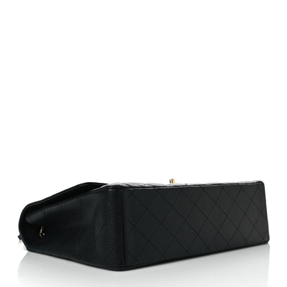 Chanel Caviar Quilted Maxi Single Flap Black 4 of 10