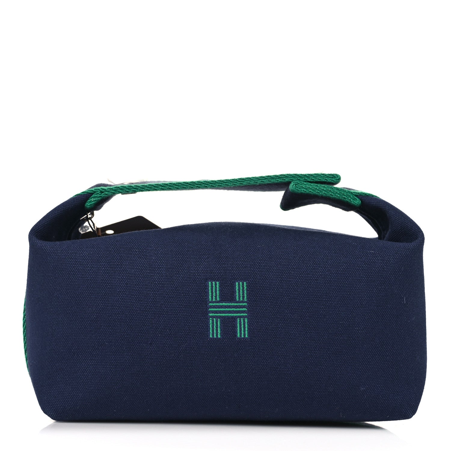 Hermes Canvas Small Bride-A-Brac Pouch Marine 1 of 9