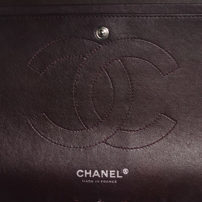 Chanel Lambskin Quilted Jumbo Double Flap Dark Plum 7 of 8