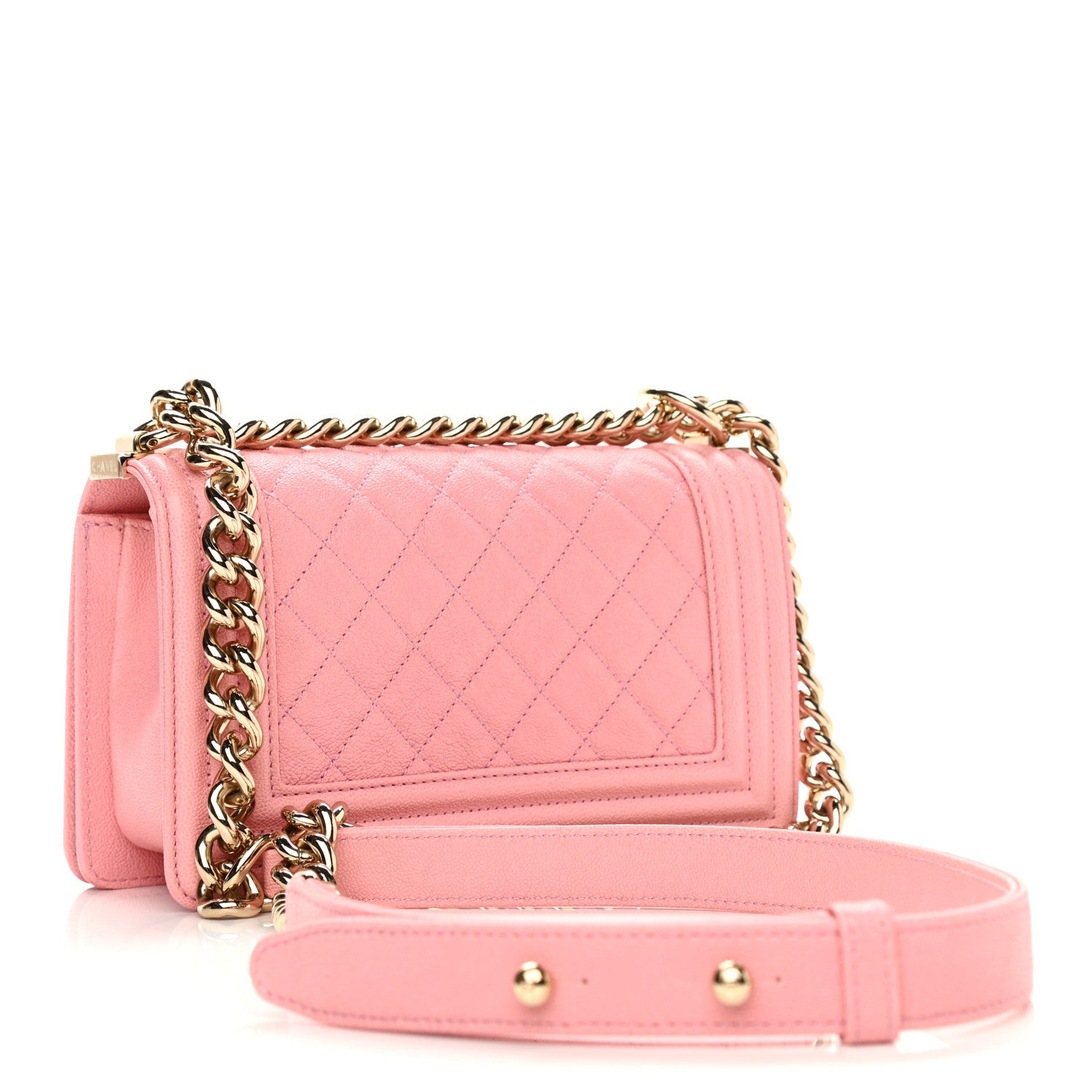 Chanel Caviar Quilted Small Boy Flap Pink 3 of 10