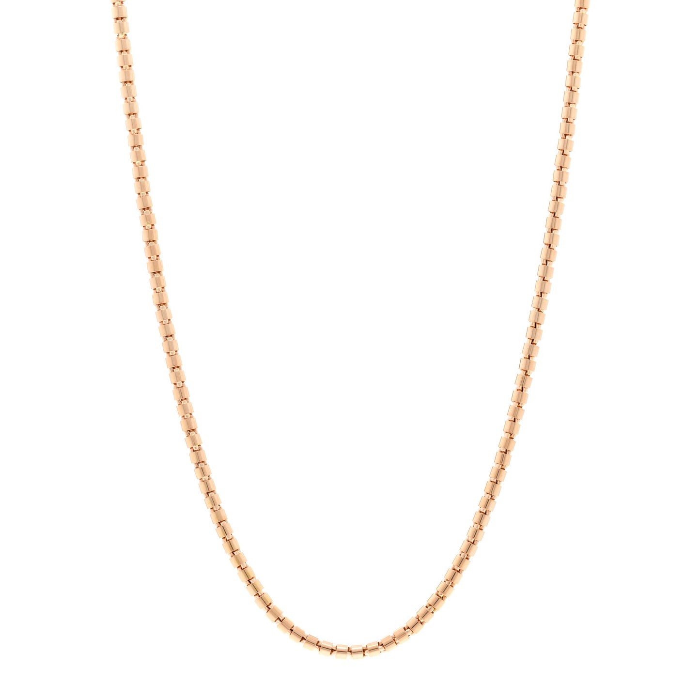 18K Rose Gold Bead Necklace
