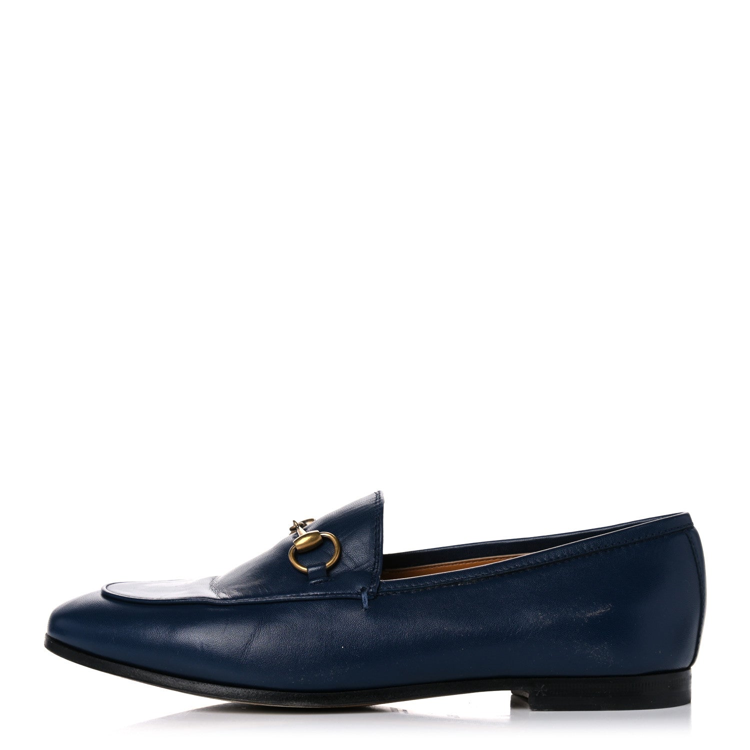 Gucci Malaga Kid Womens Jordaan Loafers 36.5 Blue Agata 1 of 13
