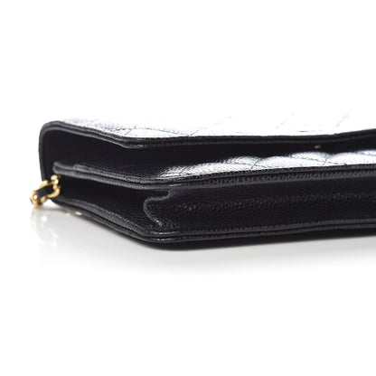 Chanel Caviar Quilted Wallet On Chain WOC Black 5 of 12