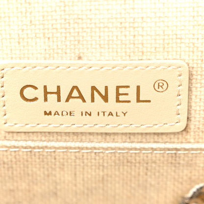 Chanel Raffia Crochet Paris Greece Medium Flap Bag Beige 6 of 10