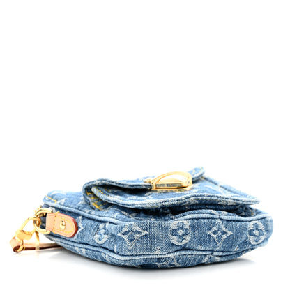 Louis Vuitton Denim Fairfax Pochette Blue 4 of 9