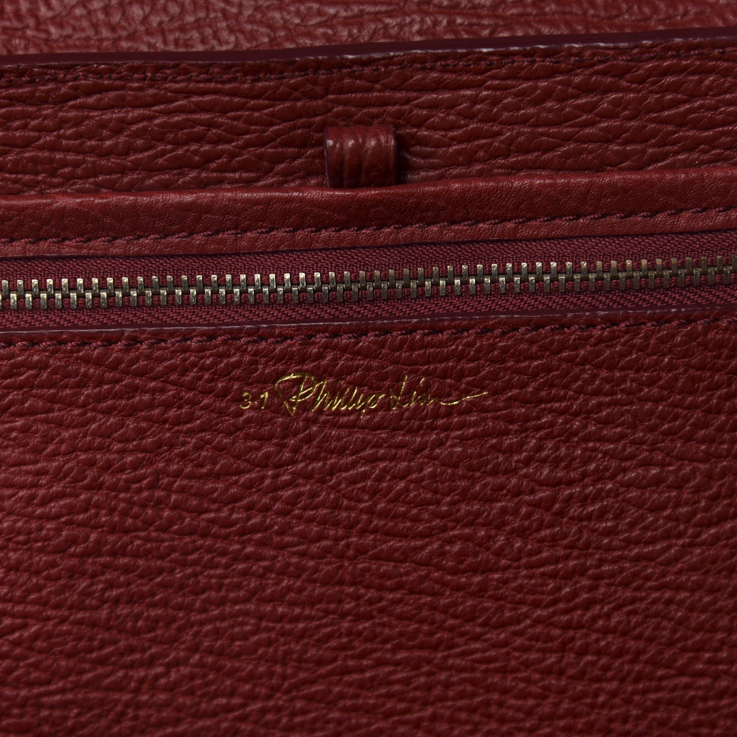 3.1 Textured Calfskin Medium Pashli Satchel Red