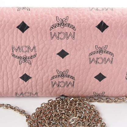 MCM Visetos Large Patricia Wallet On Chain Soft Pink 10 of 11