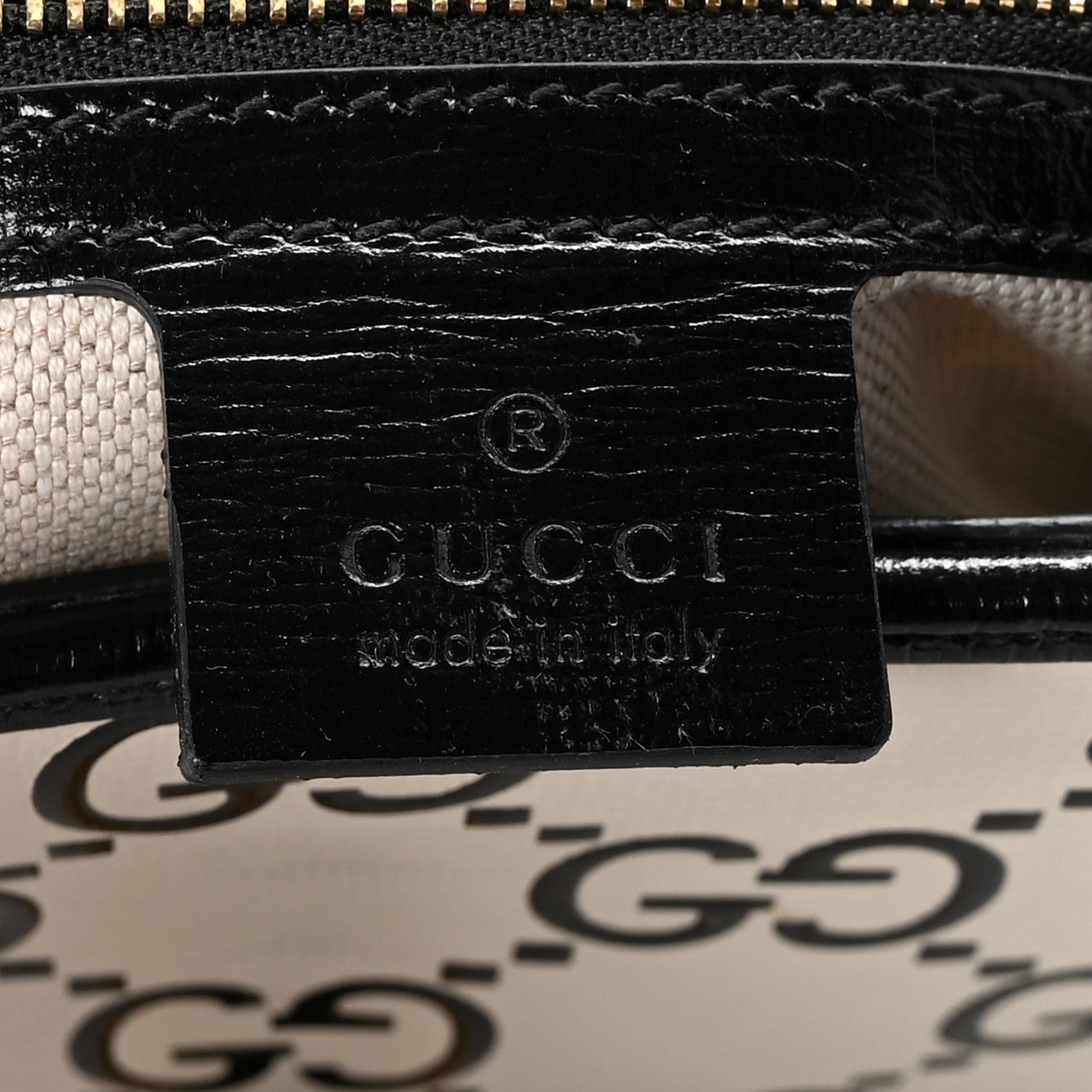 Gucci Azalea Calfskin GG Monogram Bi-Color Debossed Small Jackie 1961 Hobo Mystic White Black 6 of 10