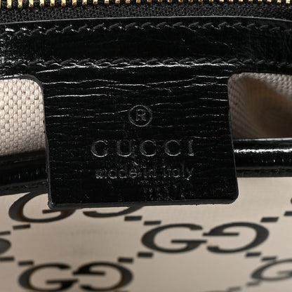 Gucci Azalea Calfskin GG Monogram Bi-Color Debossed Small Jackie 1961 Hobo Mystic White Black 6 of 10