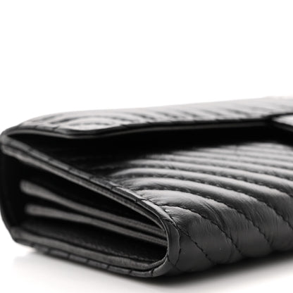 Chanel Aged Calfskin Quilted Large Reissue Gusset Flap Wallet So Black 8 of 10