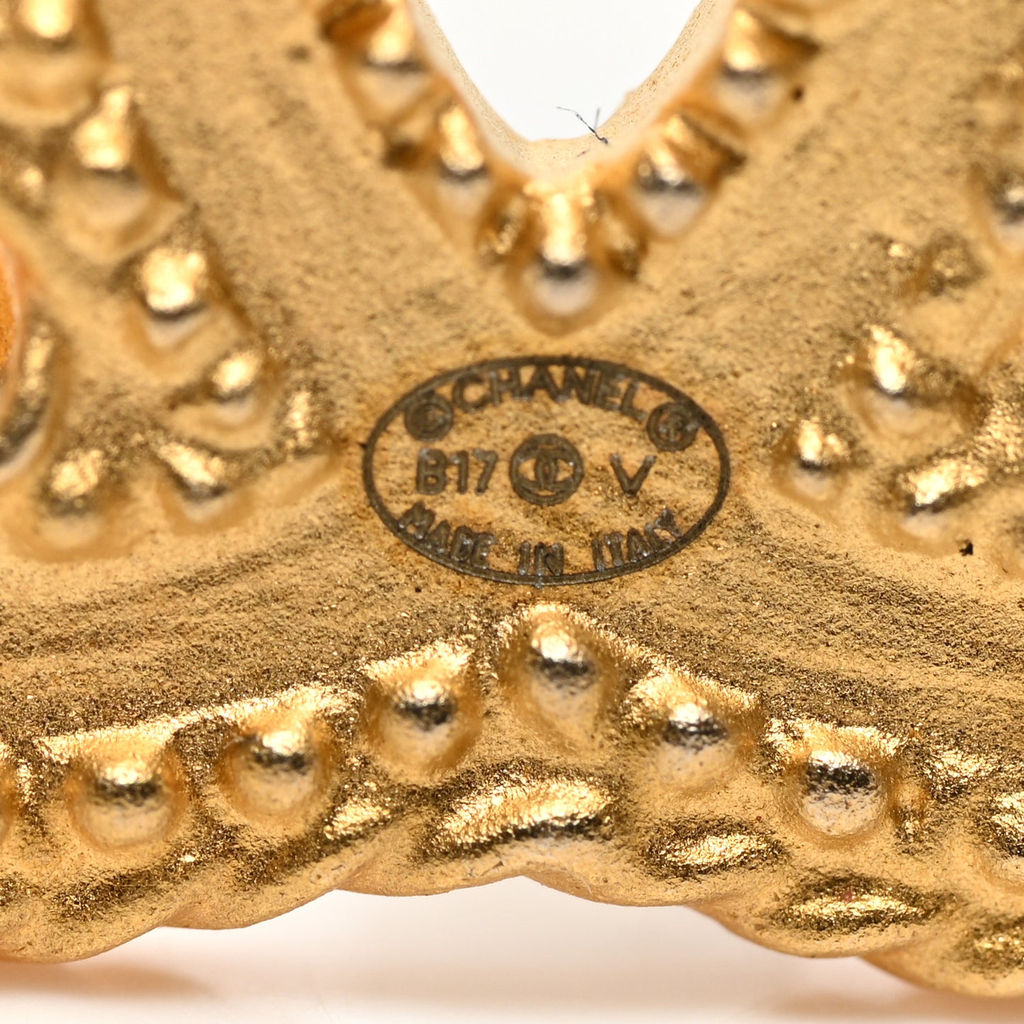 CC Drop Earrings Matte Gold