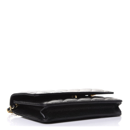 Chanel Caviar Quilted Wallet On Chain WOC Black 3 of 10