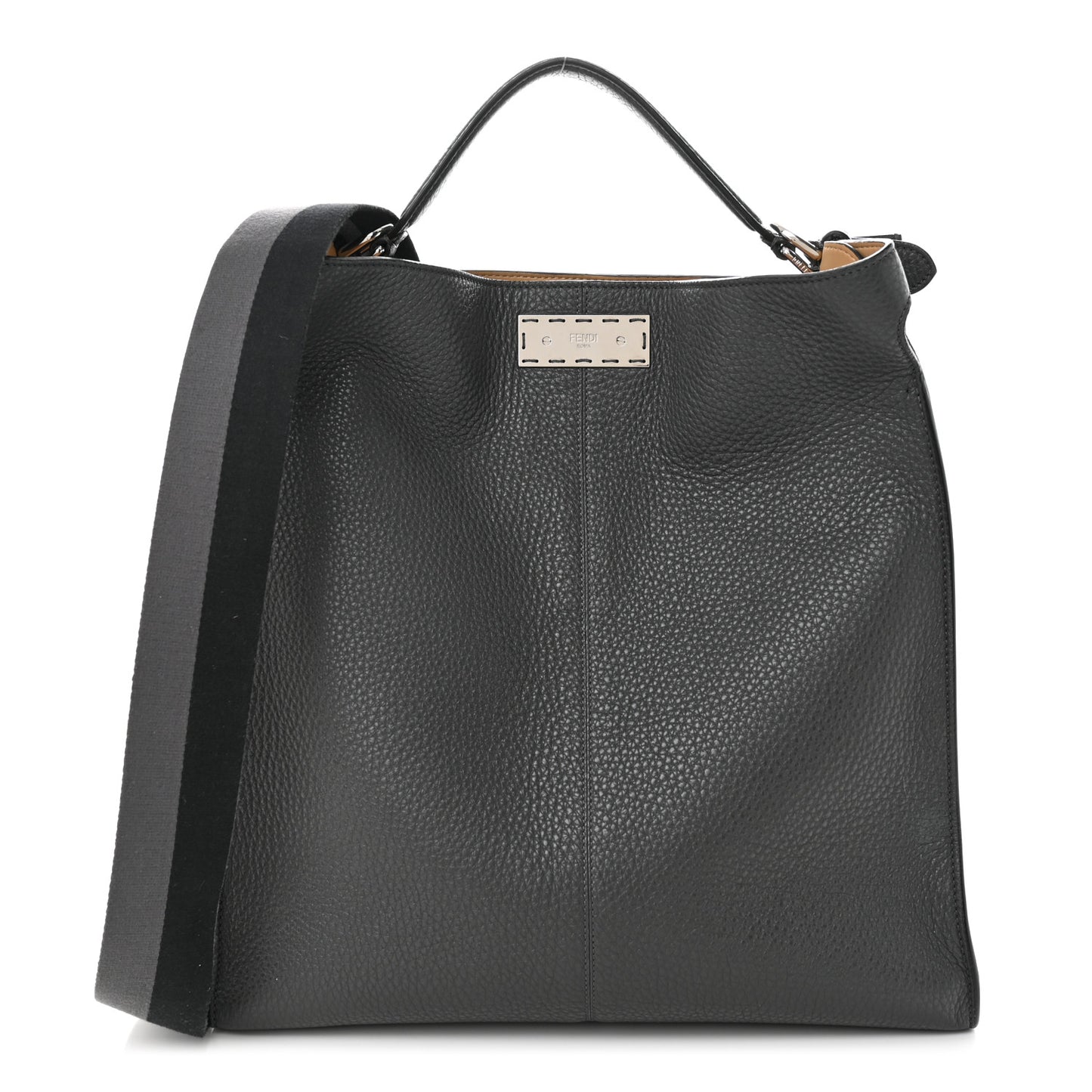 Cuoio Romano Glazed Fabric FF 1974 Peekaboo X-Lite Fit Asfalto Mou Black
