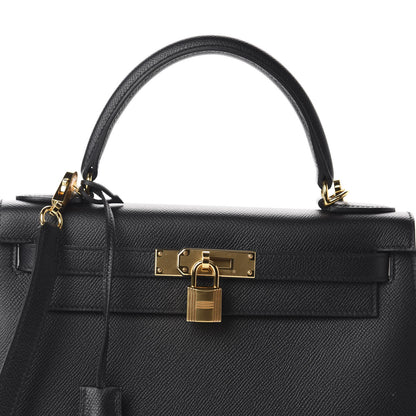 Hermes Epsom Kelly Sellier 28 Black 10 of 11