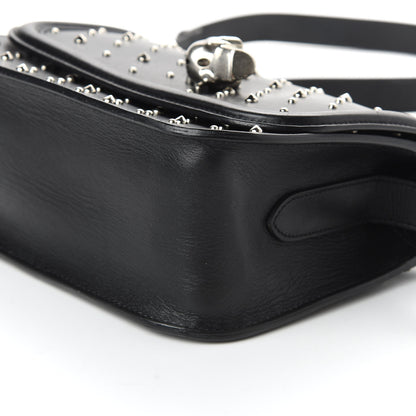 Alexander McQueen Calfskin Studded Small Padlock Crossbody Bag Black 7 of 10