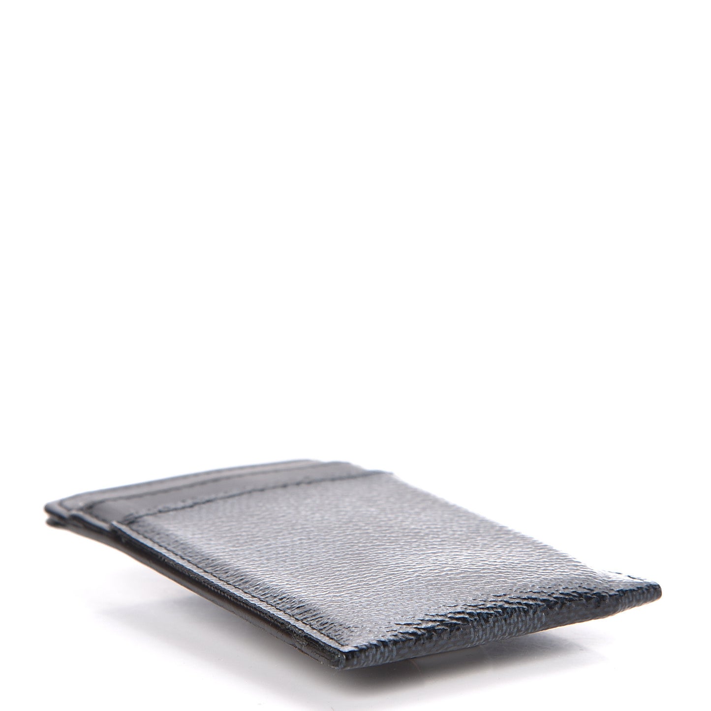 Damier Cobalt Pince Card Holder Bill Clip